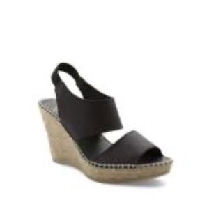 André Assous Black Espadrille Size 41